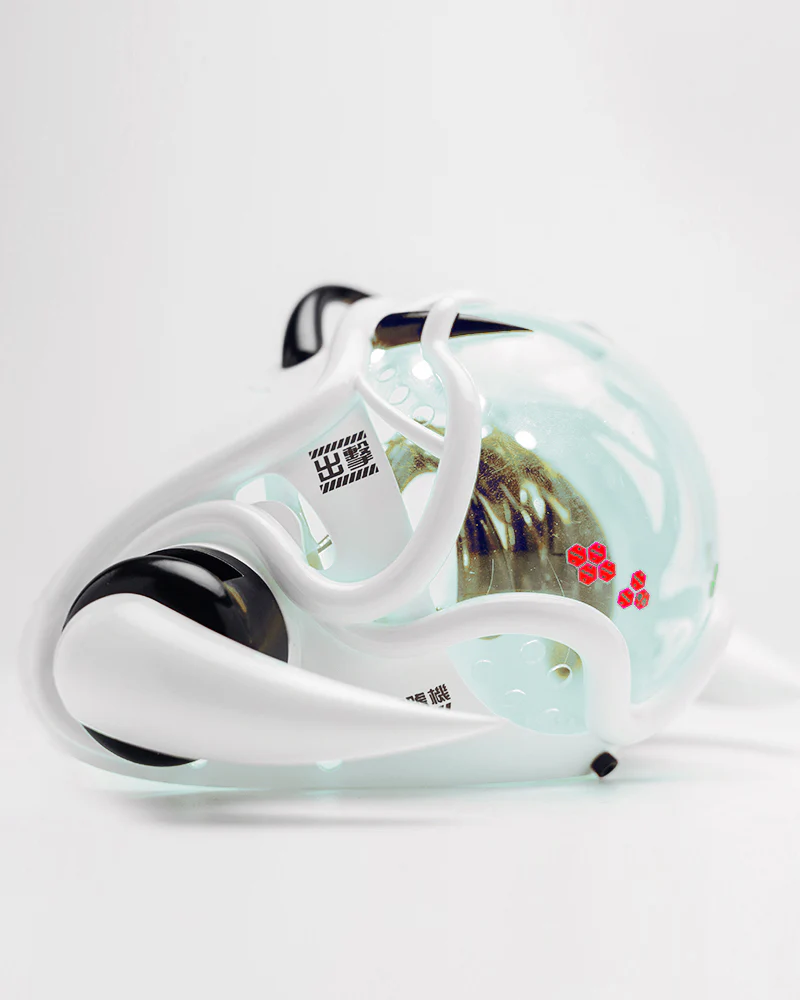 Tech Style Piranha Cyberpunk Half Face Mask - Image 18