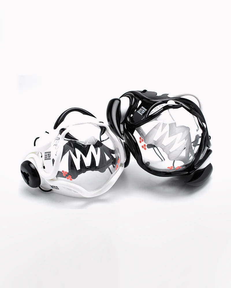 Tech Style Piranha Cyberpunk Half Face Mask - Image 2
