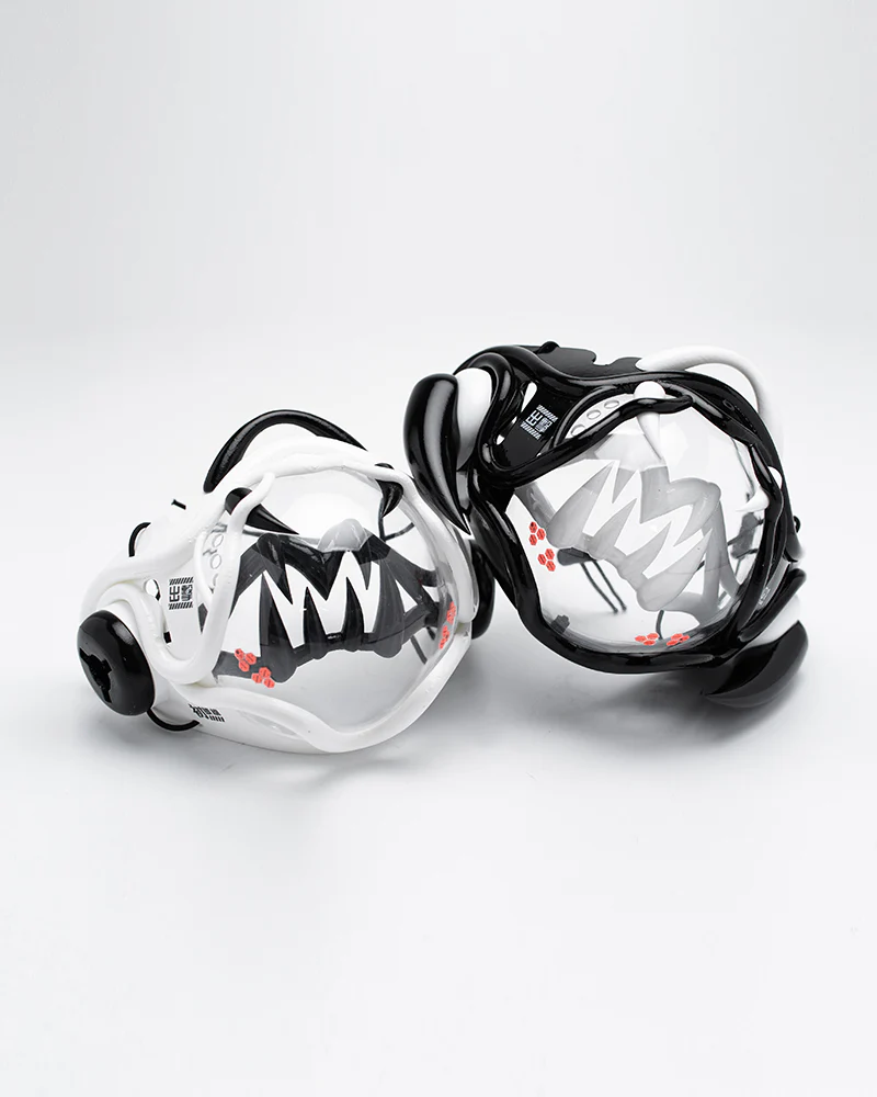 Tech Style Piranha Cyberpunk Half Face Mask - Image 23