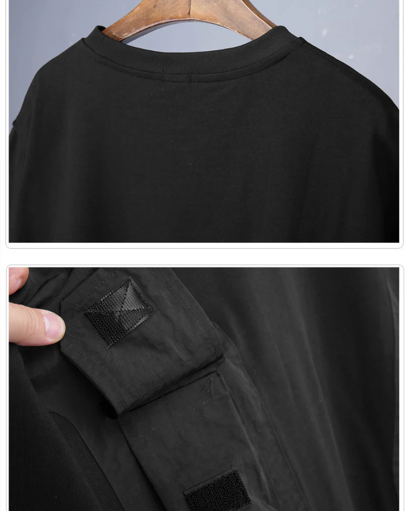 Techwear 3D Pocket Tactical Cargo T-Shirt - Image 12