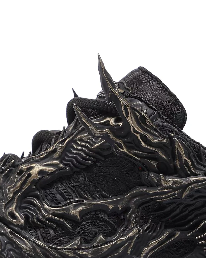Techwear Armor-Textured Low-Top Sneakers - Image 12
