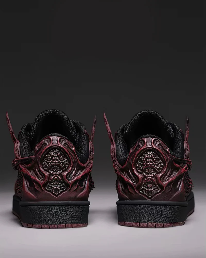 Techwear Armor-Textured Low-Top Sneakers - Image 18