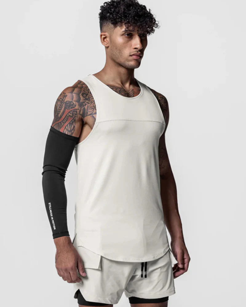 Techwear Base Layers Mens Sleeveless T-Shirt | Muscle Shirt - Image 16