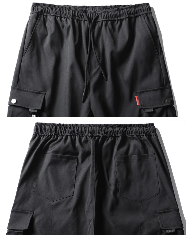 Techwear Black Slim Women Cargo Pants - Image 10