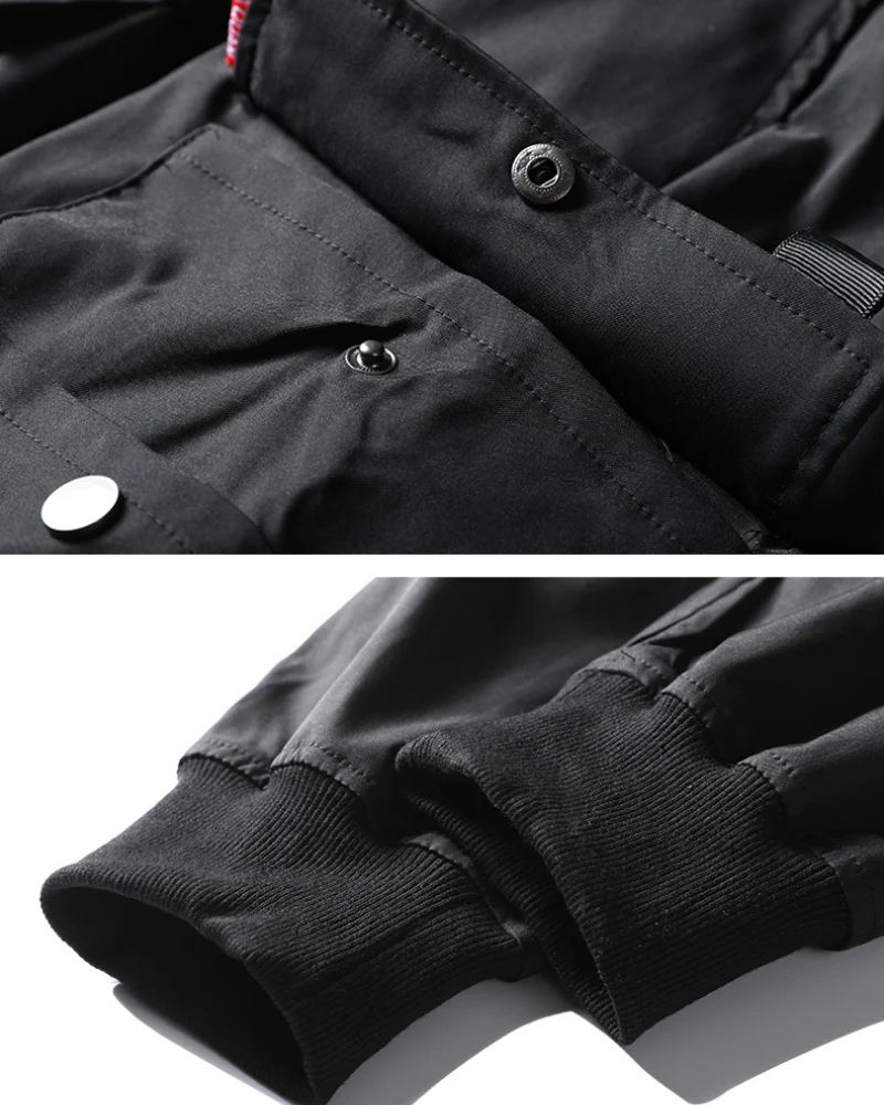 Techwear Black Slim Women Cargo Pants - Image 12