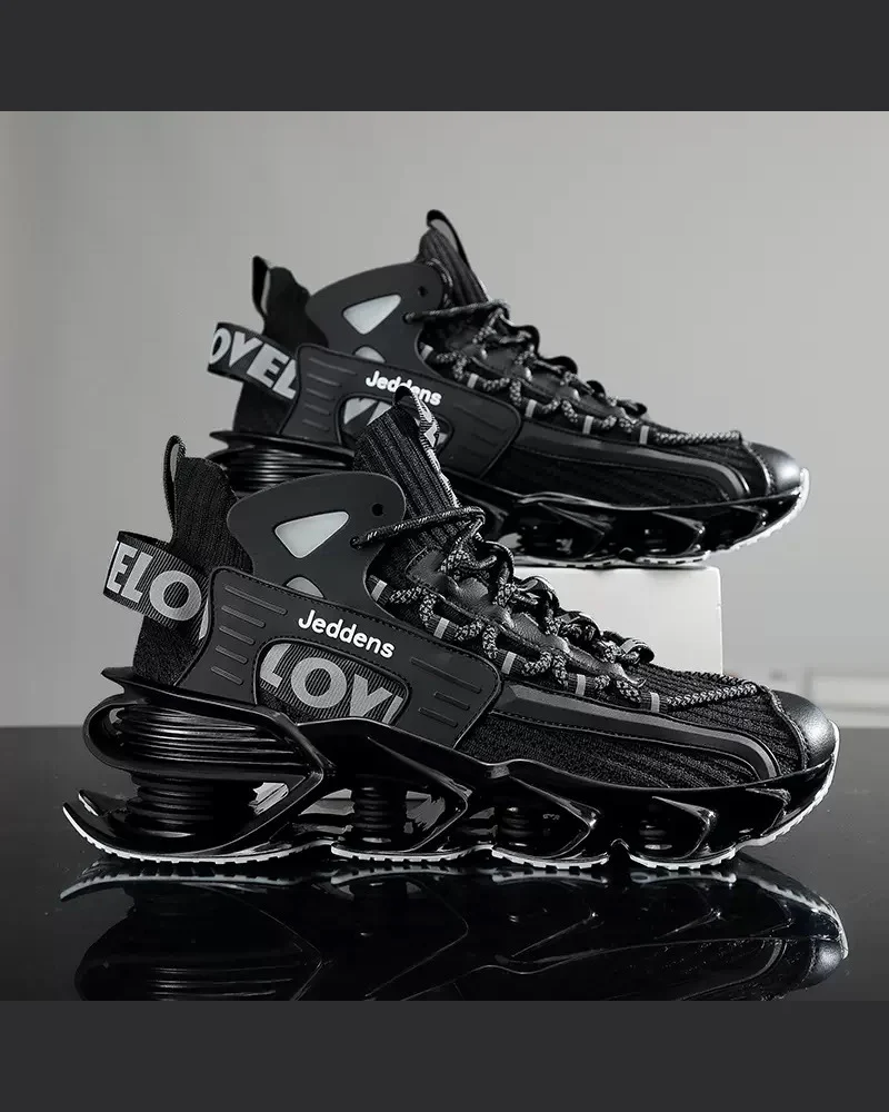 Techwear Breathable Blade High Top Sneakers - Image 10