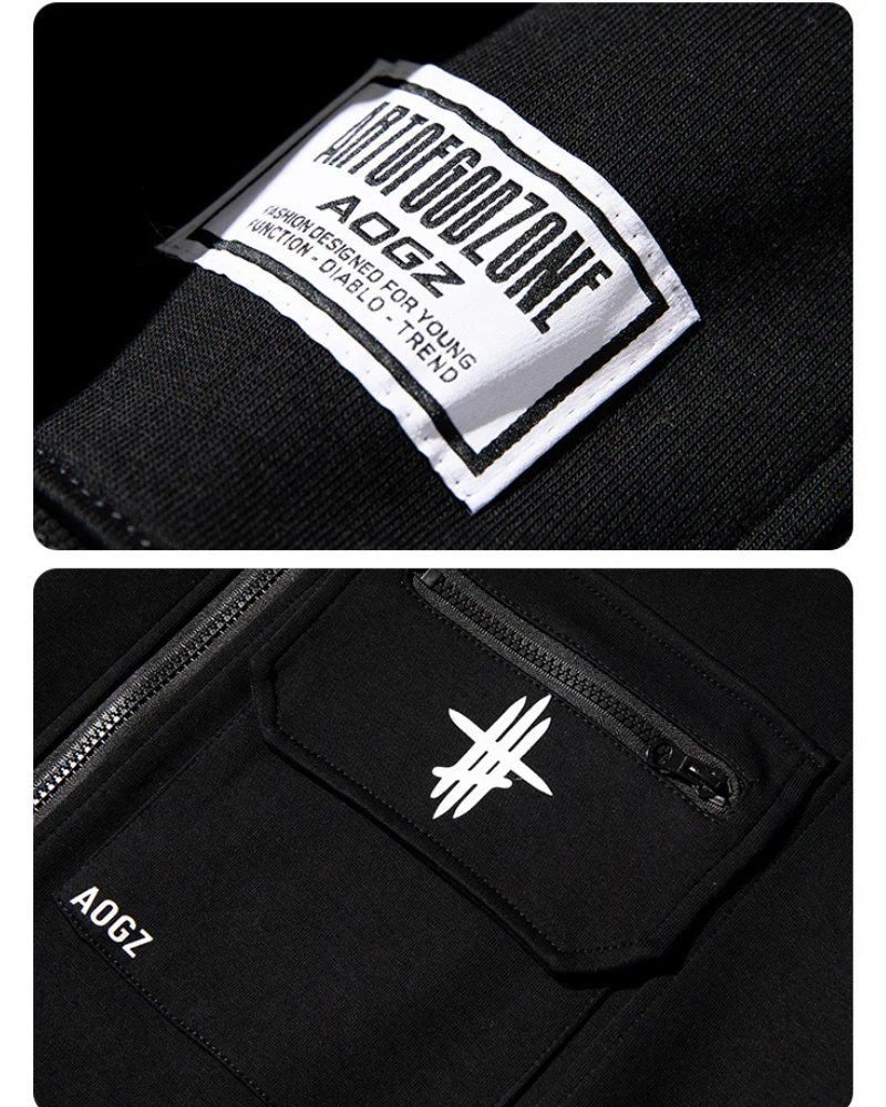 Techwear Cardigan Unisex Zip Up Hoodie - Image 14