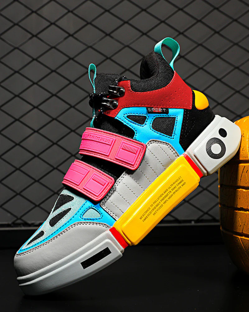Techwear Color Block Versatile Unisex Sneakers - Image 5