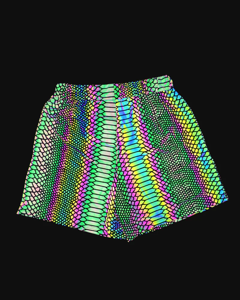 Techwear Colorful Reflective Mens Running Shorts - Image 11