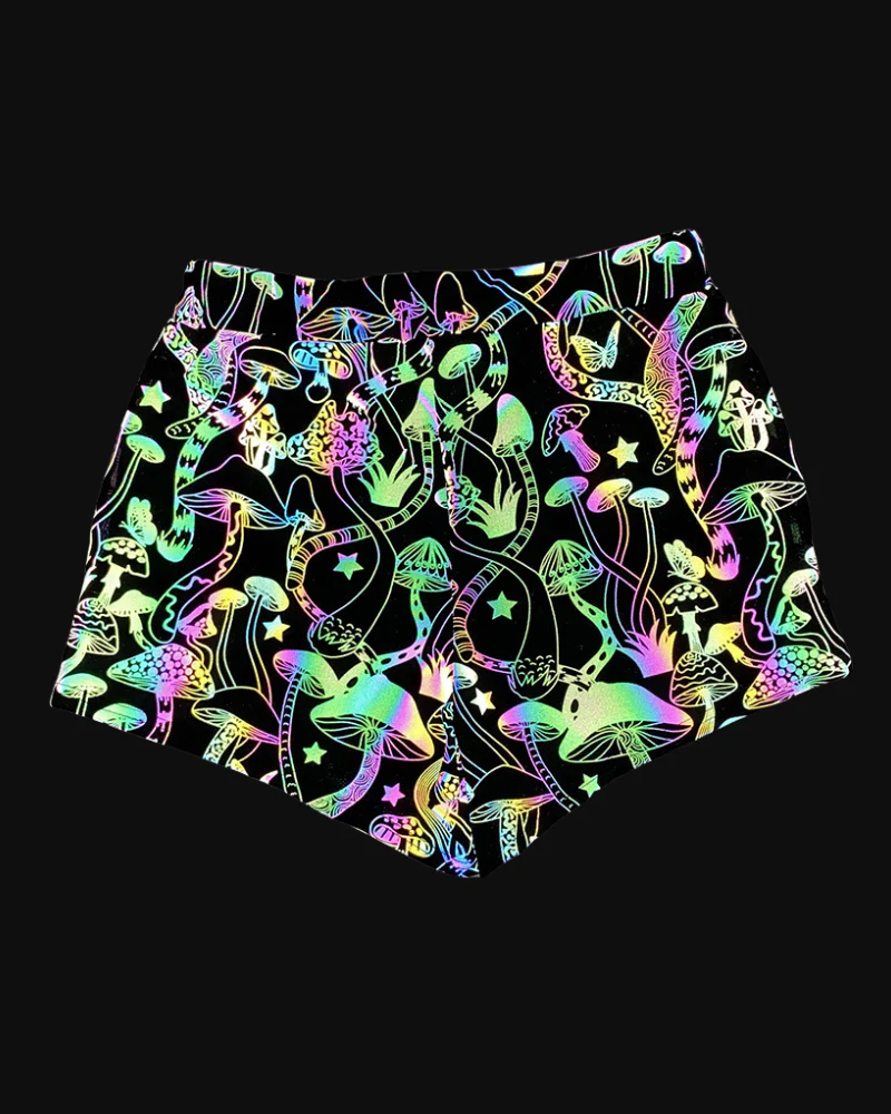 Techwear Colorful Reflective Mens Running Shorts - Image 18