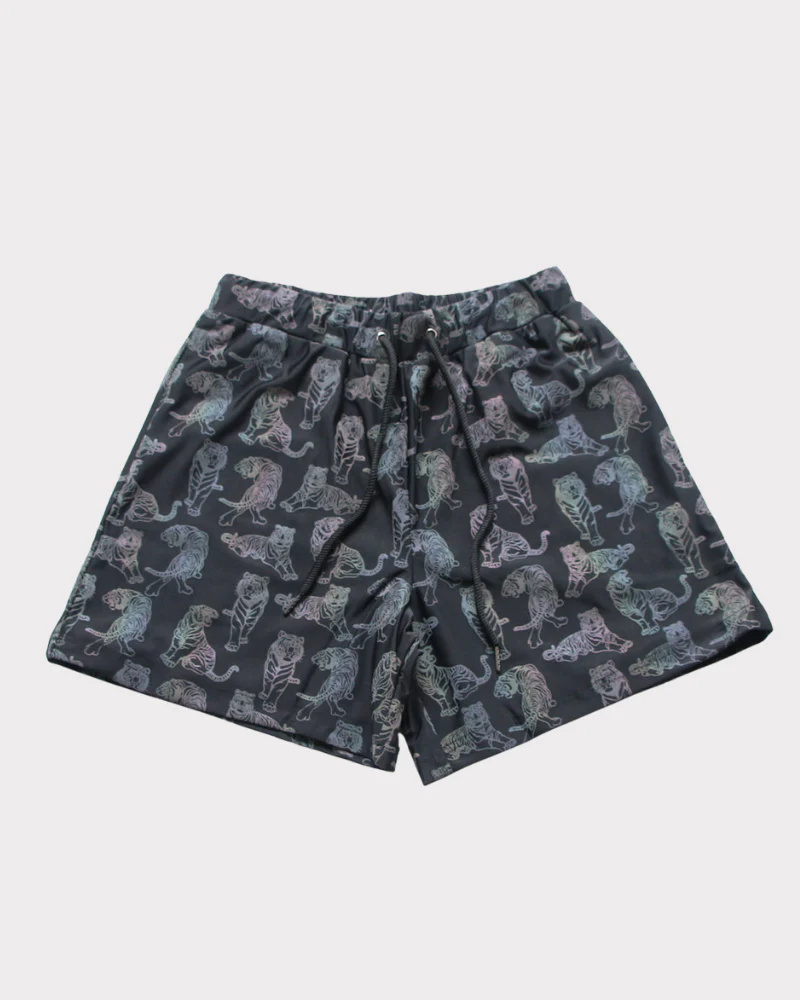 Techwear Colorful Reflective Mens Running Shorts - Image 19