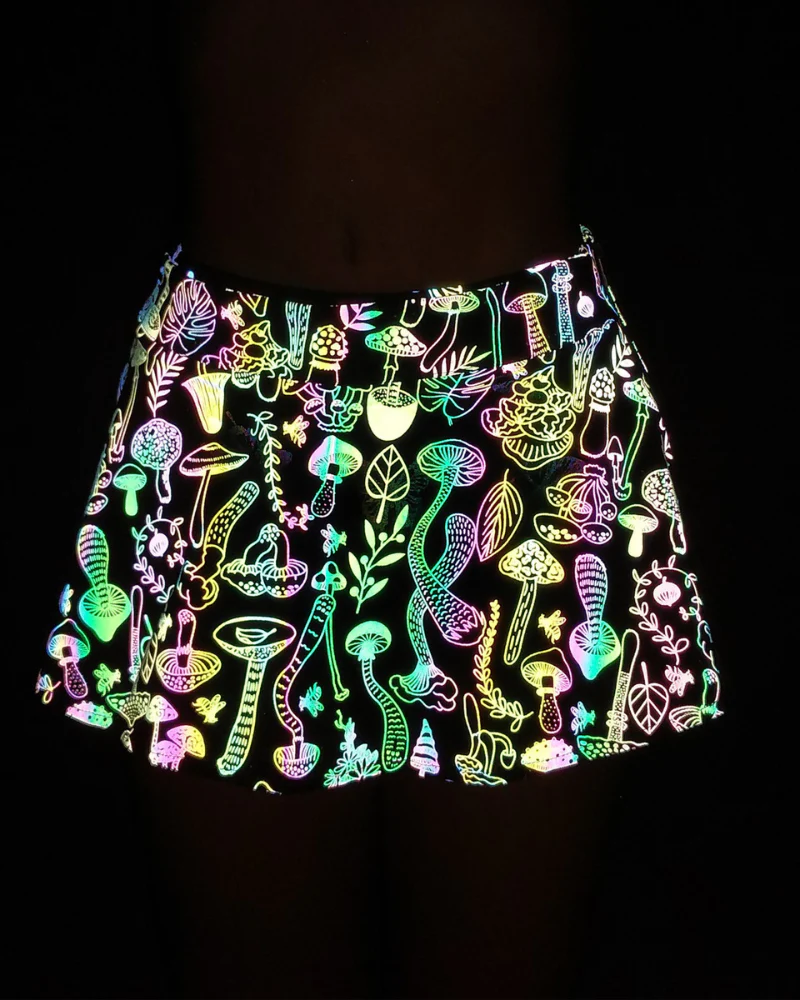 Techwear Colorful Reflective Mens Running Shorts - Image 3
