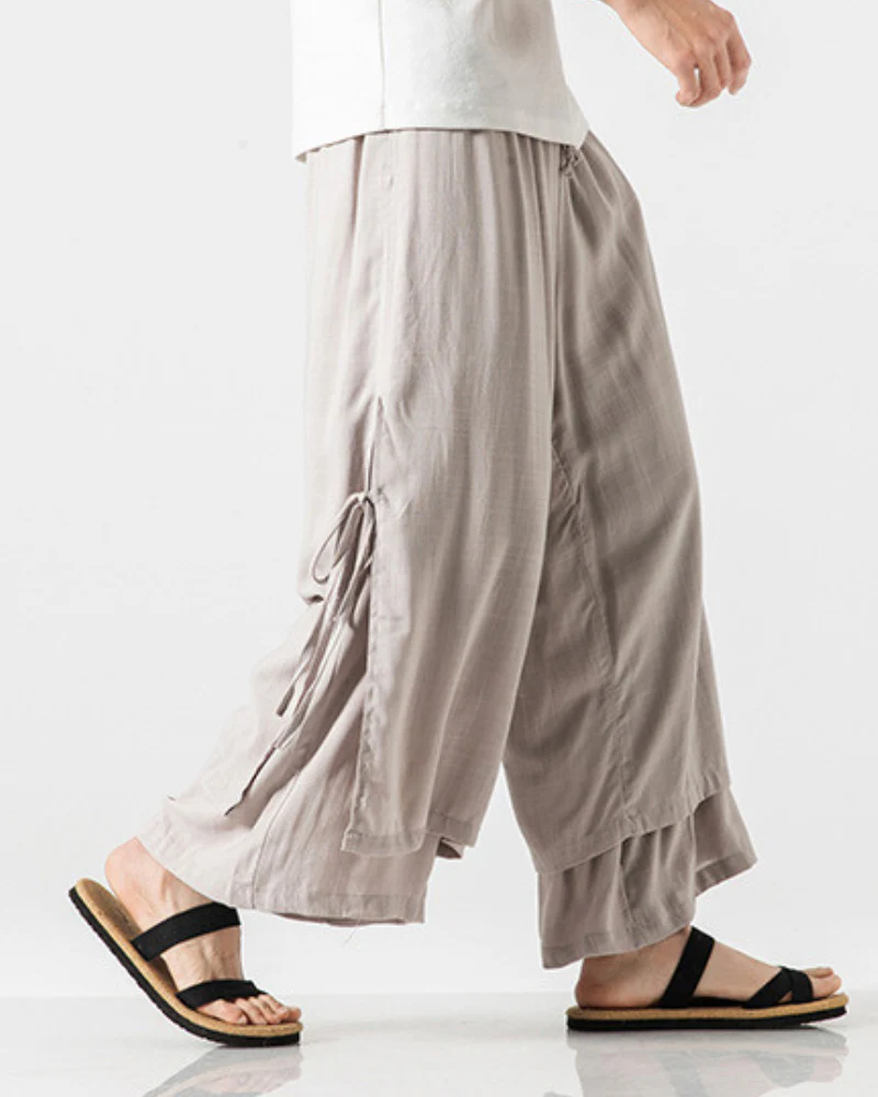 Techwear Cotton Hakama Pants - Image 8