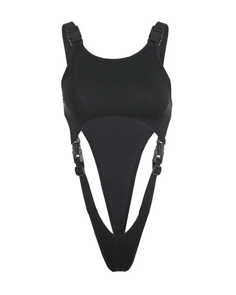 Techwear Cut Out Bodysuit