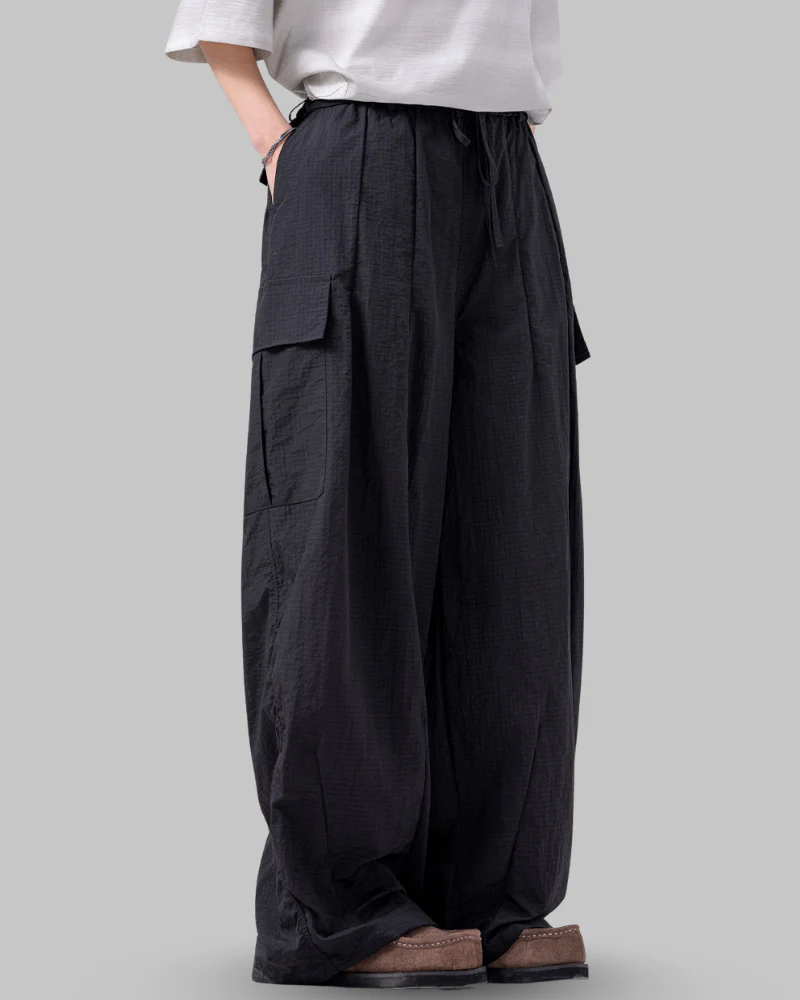 Techwear Draped Large Pocket Unisex Cargo Pants