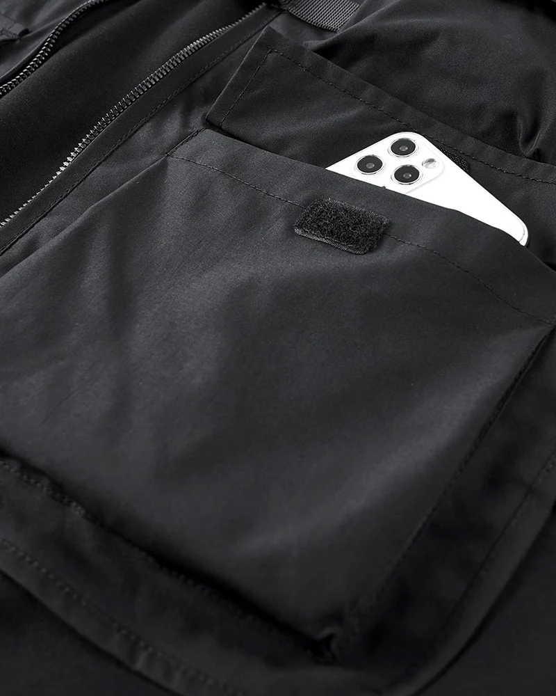 Techwear Fake Two Vest Tactical Sweatshirt - Image 8