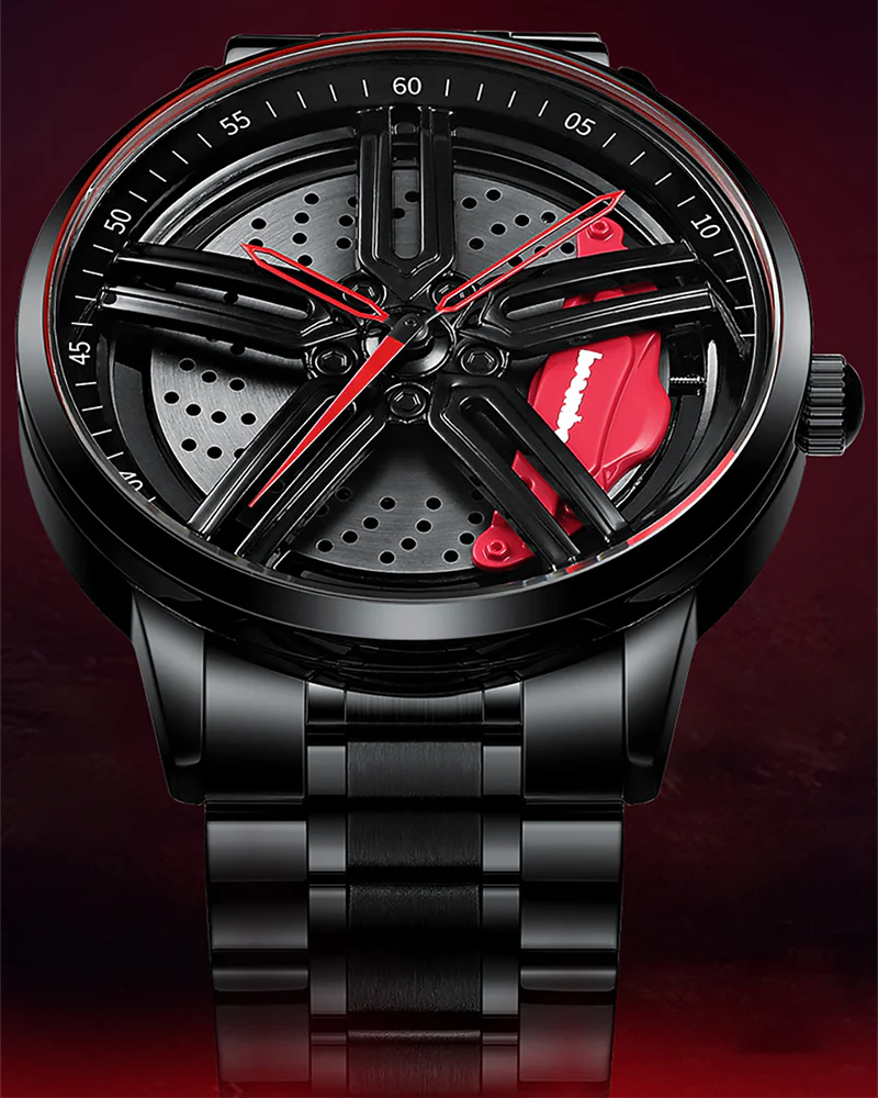 Techwear Fast & Furious Car Wheel Non Spinning Watch - Image 13