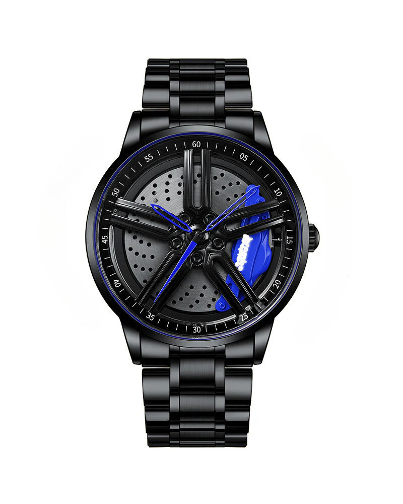 Techwear Fast & Furious Car Wheel Non Spinning Watch - Image 9