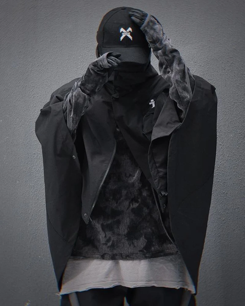 Techwear Functional Cape Jacket - Image 6