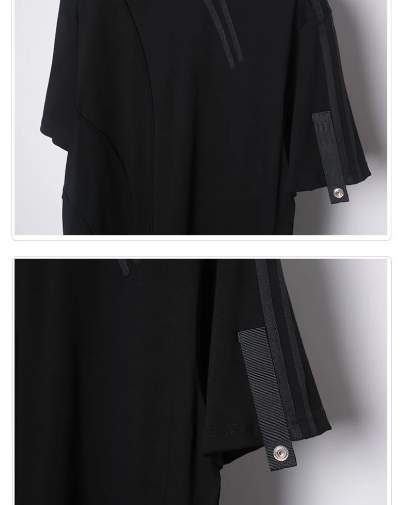 Techwear Functional Geometric Irregular T-Shirt - Image 10
