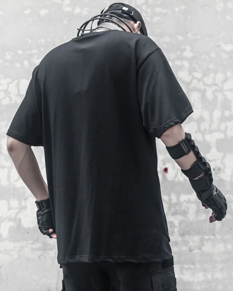 Techwear Functional Geometric Irregular T-Shirt - Image 5