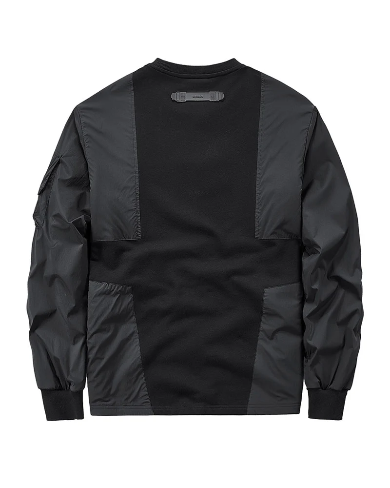 Techwear Functional Patchwork Pullover Sweatshirt - Image 2