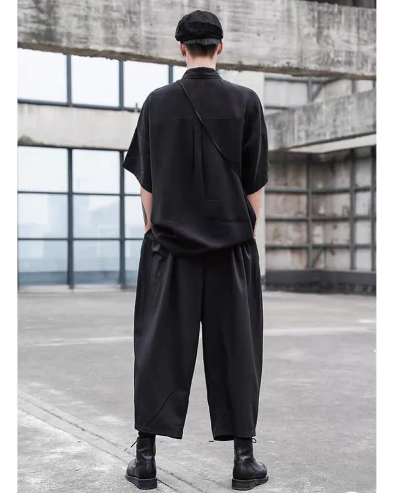 Techwear Japanese High Waist Pants - Image 5