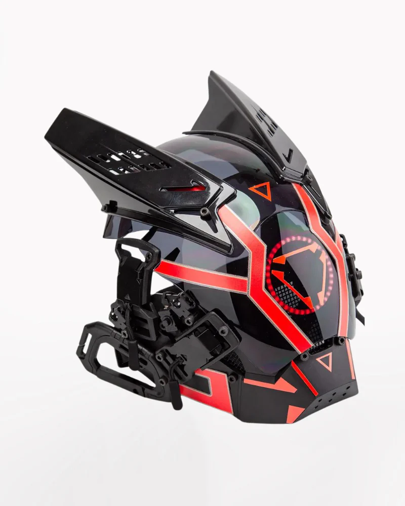 Techwear LED Cyberpunk Helmet Mask - Image 2
