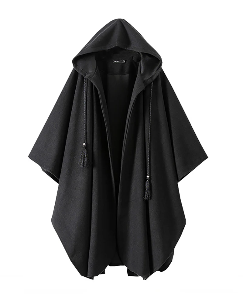 Techwear Long Cape Hooded Coat - Image 2