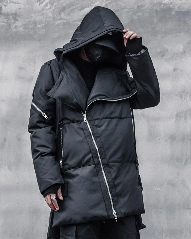 Techwear Long Winter Jacket - Image 4