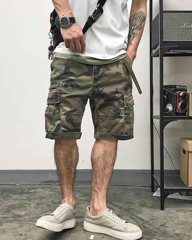 Street-Ready Mens Camo Cargo Jorts - Image 4