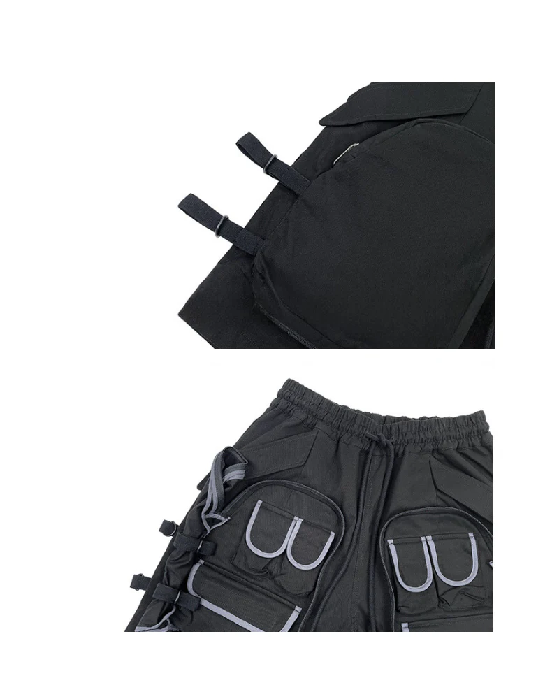 Techwear Multi-Pocket Cargo Streetwear Shorts - Image 10