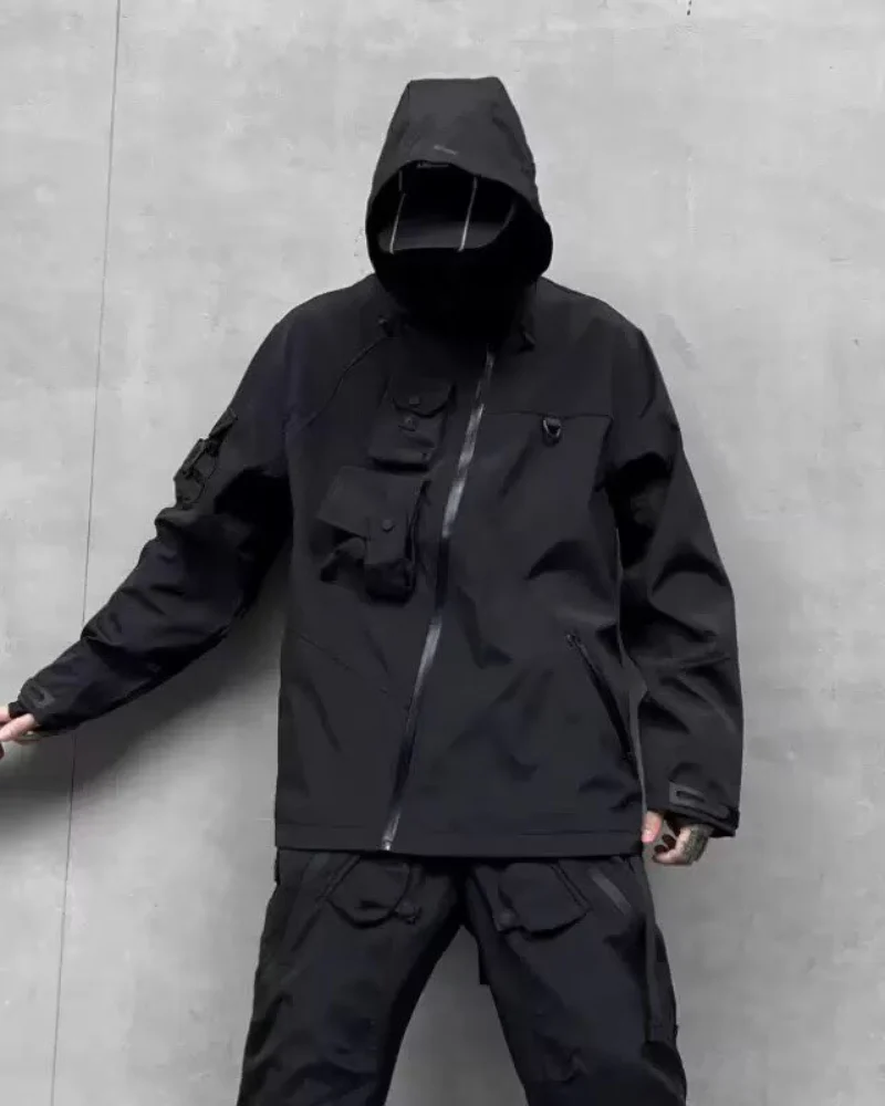 Techwear Multi-pocket Functional Jacket - Image 4