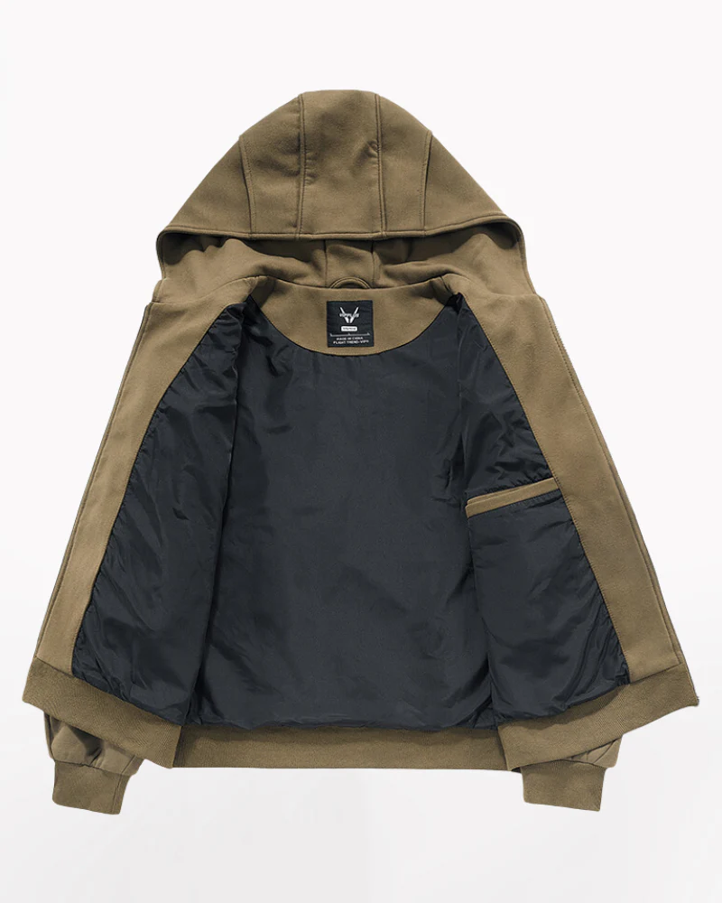 Techwear Multilayer Tactical Zip-up Hoodie - Image 4
