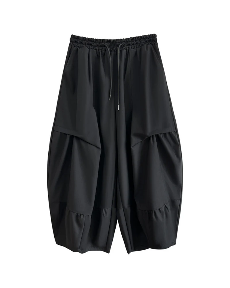 Techwear Pleated Hakama Pants - Image 2