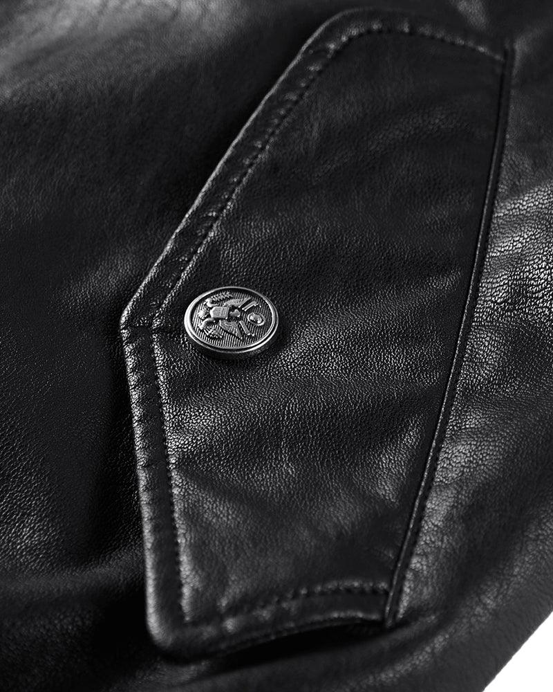 Techwear PU Bomber Jacket - Image 6
