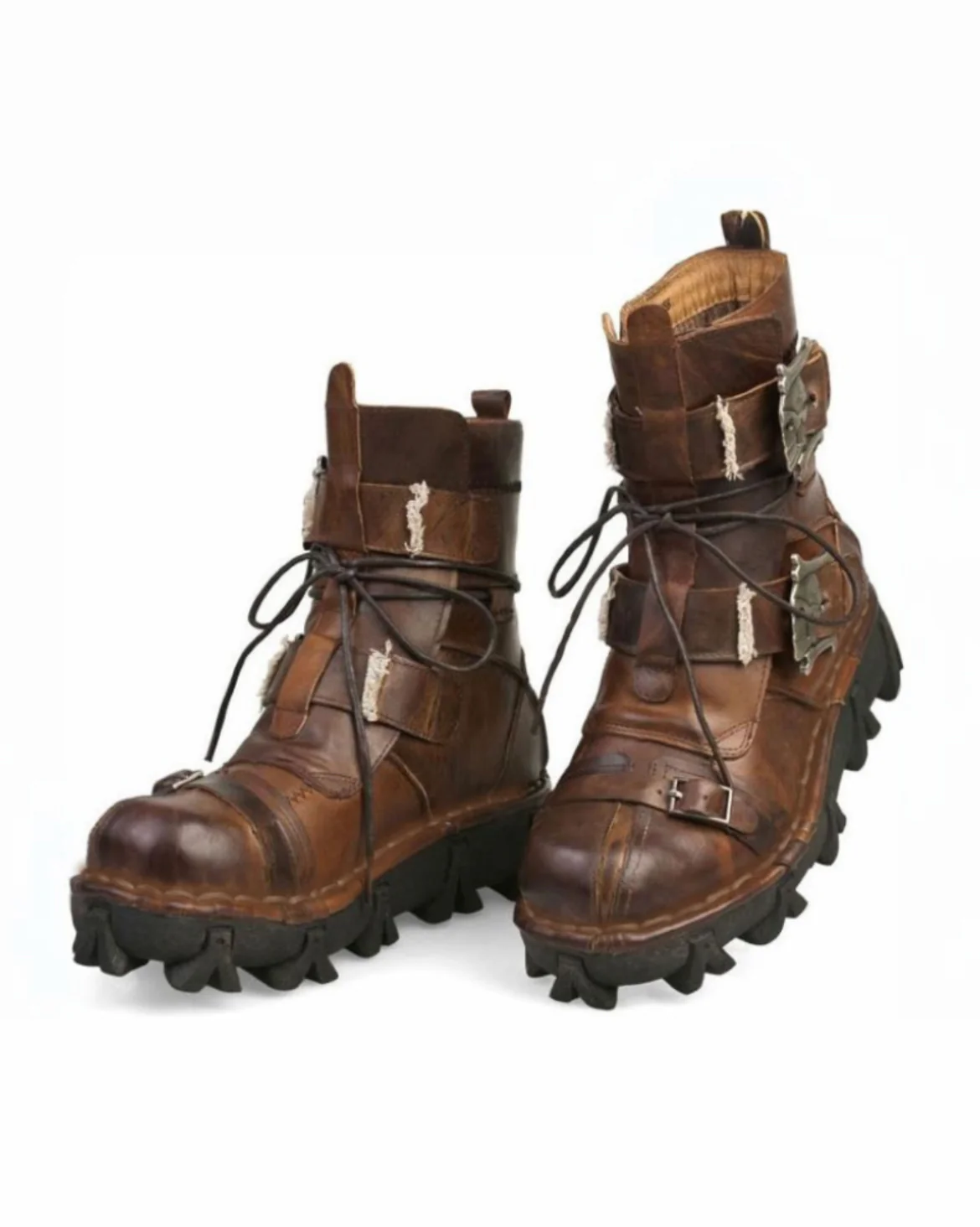 Techwear Punk Skull Unisex Motorcycle Riding Boots - Image 14
