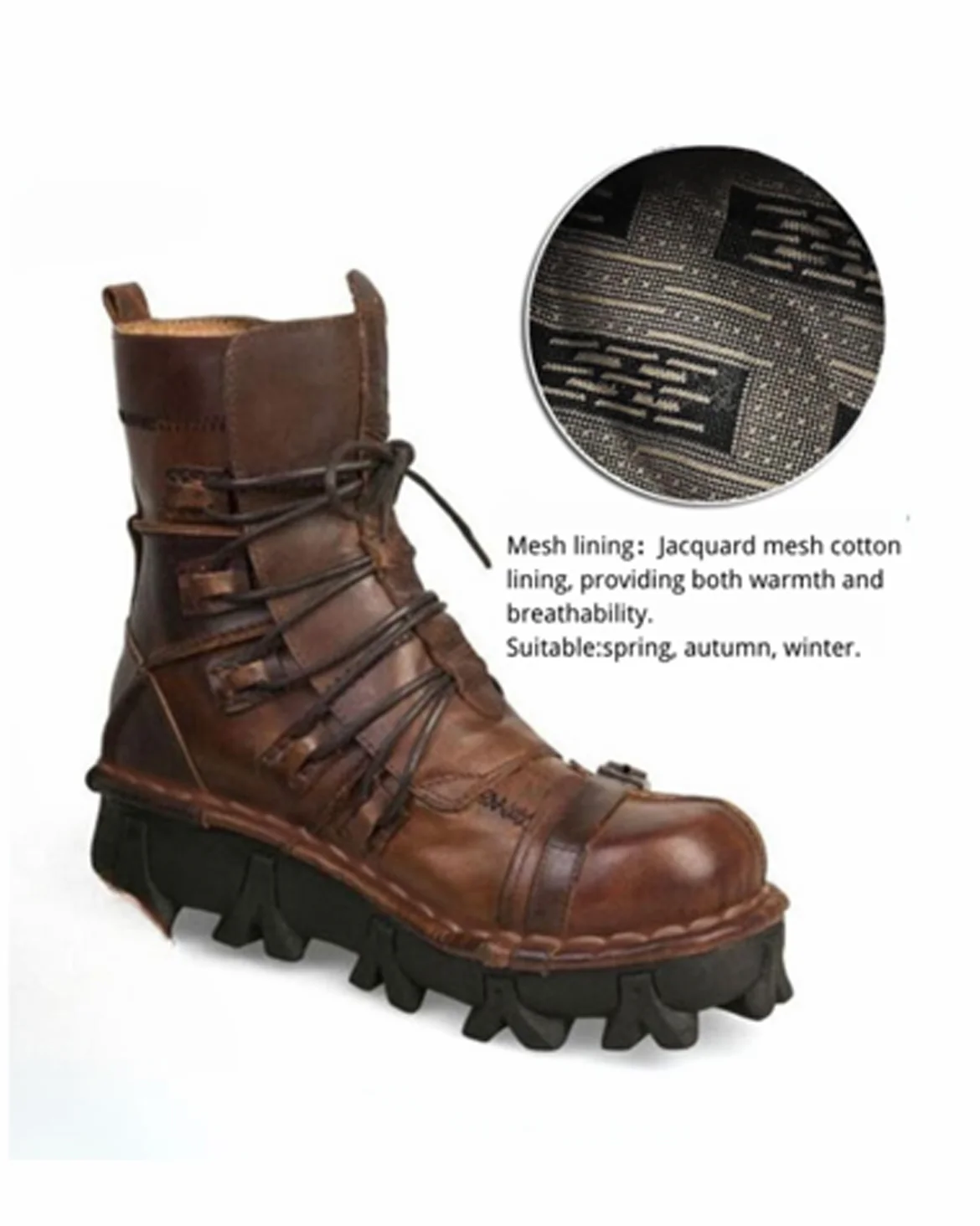 Techwear Punk Style Unisex Motorcycle Riding Boots - Image 9