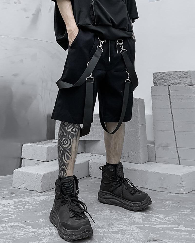 Techwear Ribbon Cargo Shorts - Image 7