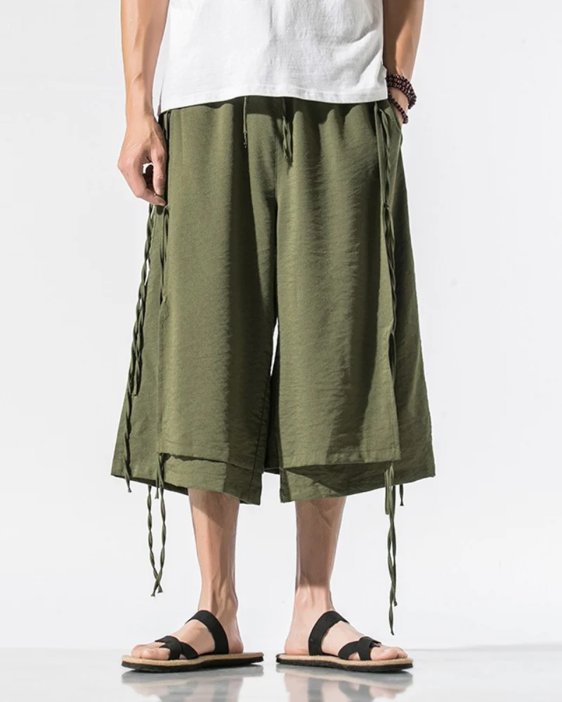 Techwear Short Hakama Pants - Image 3