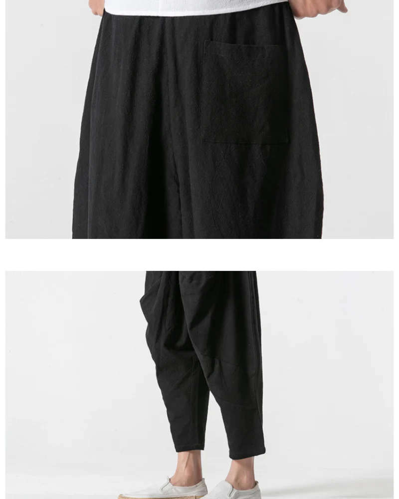 Techwear Street Loose Hakama Pants - Image 11