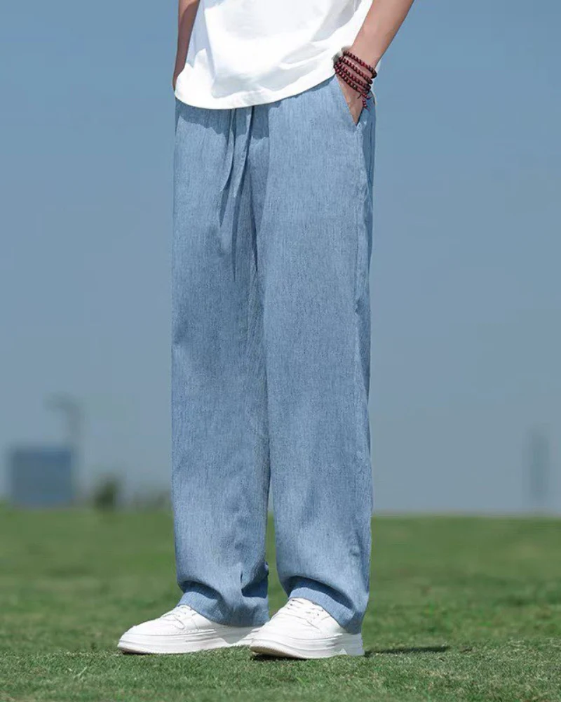 Techwear Summer Linen Tencel Pants