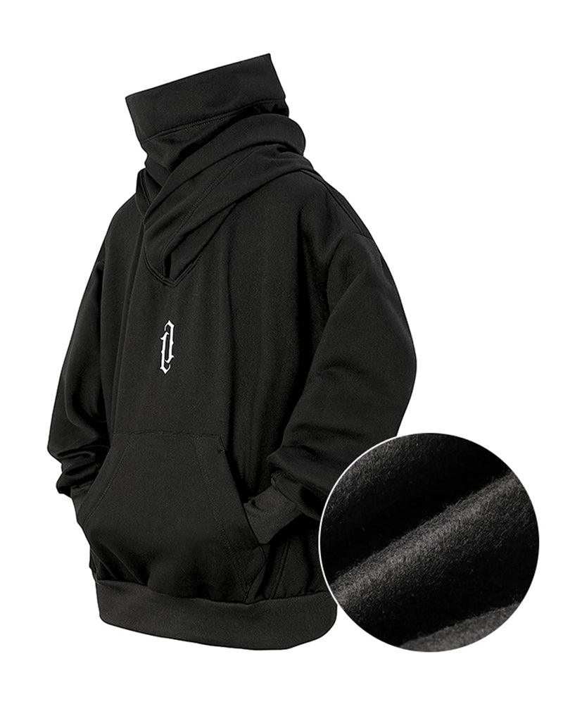 Techwear Unisex Turtleneck Scarf Mask Hoodie - Image 11