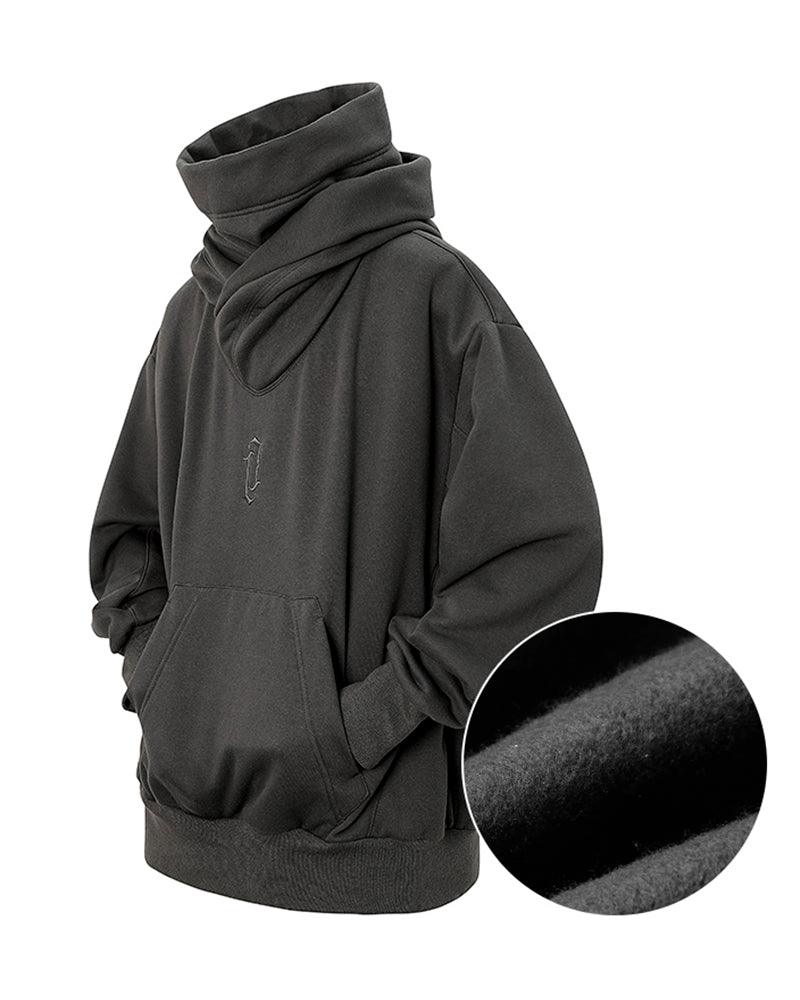 Techwear Unisex Turtleneck Scarf Mask Hoodie - Image 12
