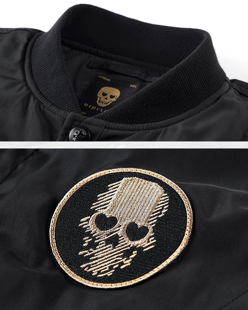 Techwear Winter Skull Bomber Jacket - Image 7