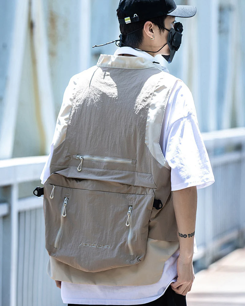 Urban Functional Detachable Backpack Vest - Image 3