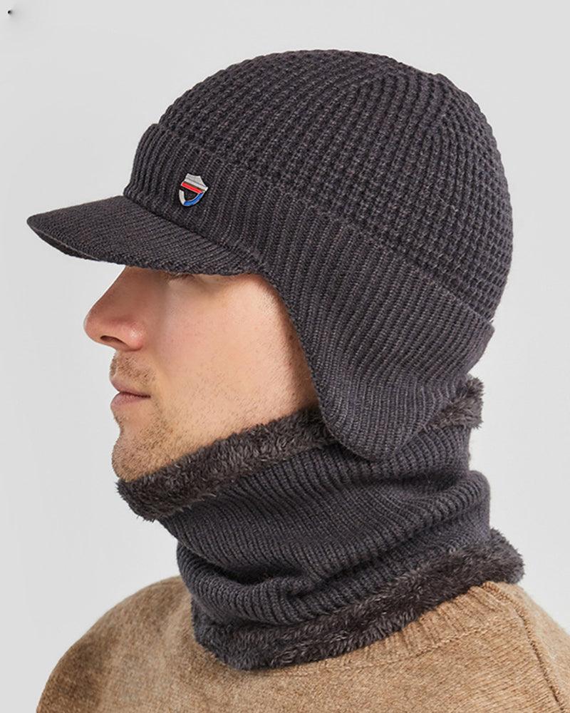 Warm Heart Knitted Ski Mask Hat - Image 4