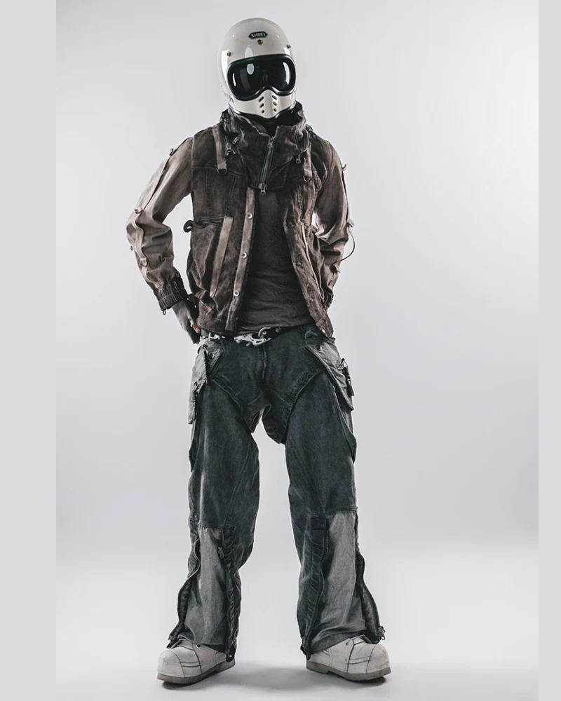 Wasteland Apocalypse Detachable-Collar Jacket - Image 8