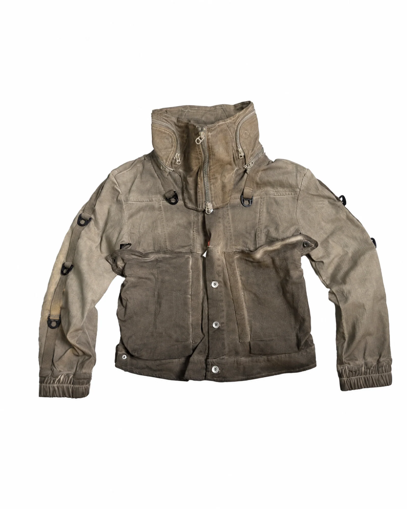 Wasteland Apocalypse Detachable-Collar Jacket - Image 9
