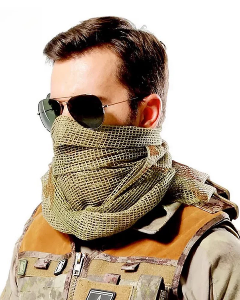 Wasteland Soldier Style Camouflage Long Mesh Scarf - Image 23